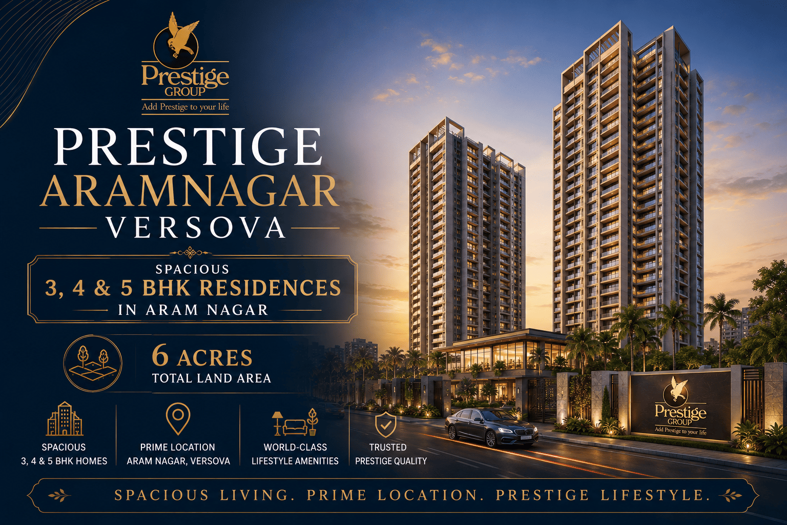 Prestige Aramnagar Versova Luxury Apartments in Mumbai